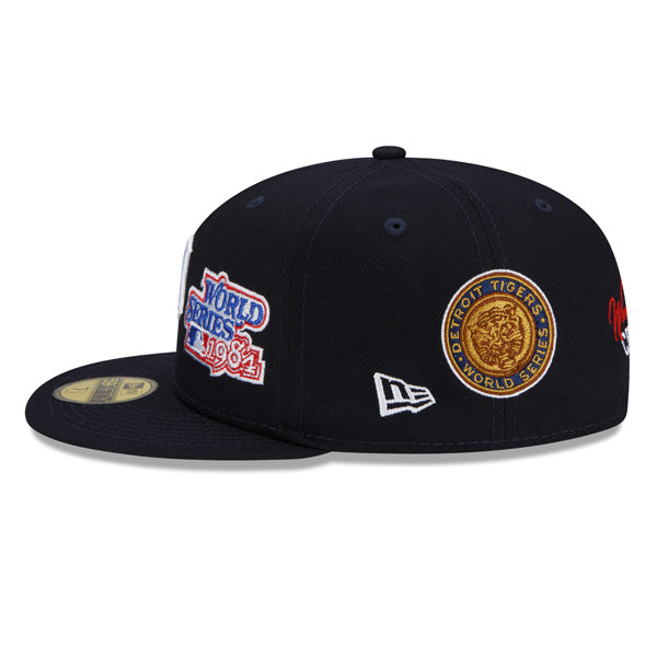 Detroit Tigers New Era MLB Exclusive COUNT THE RINGS 59Fifty Fitted Hat - Navy/Gray Bottom