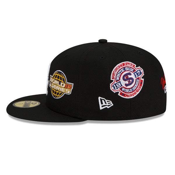 Chicago White Sox New Era MLB Exclusive COUNT THE RINGS 59Fifty Fitted Hat - Black/Gray Bottom