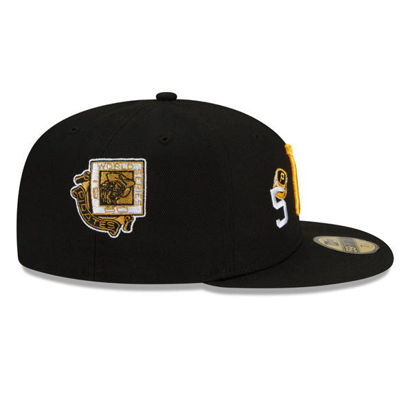 Pittsburgh Pirates New Era MLB Exclusive COUNT THE RINGS 59Fifty Fitted Hat - Black/Gray Bottom