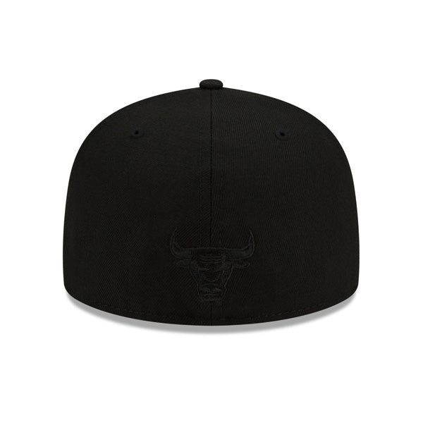 Chicago Bulls New Era NBA EASTERN CONFERENCE New Era Exclusive ON-FIRE 59Fifty Fitted Hat - Black/Sky Bottom