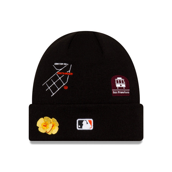 San Francisco Giants New Era WORLD SERIES CITY TRANSIT Cuffed Knit MLB Hat - Black