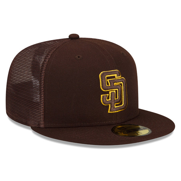 San Diego Padres New Era 2022 Batting Practice 59FIFTY Fitted Hat - Brown/Yellow