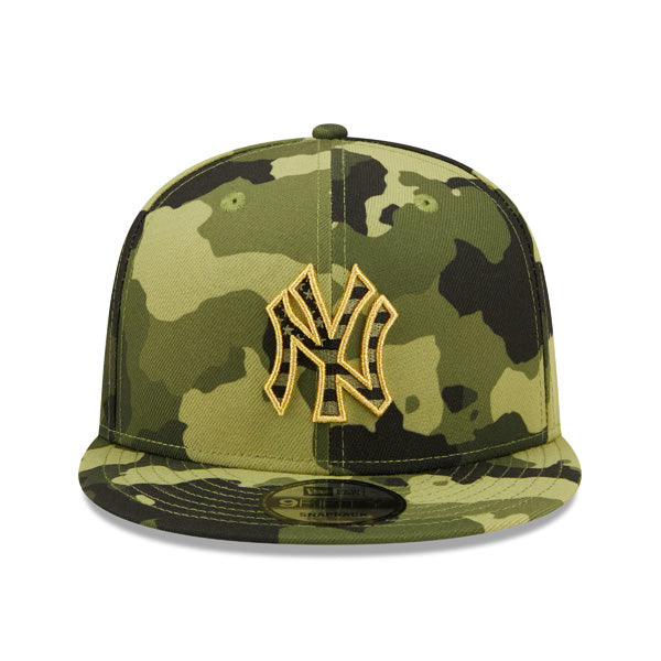 New York Yankees New Era 2022 Armed Forces Day 9FIFTY Snapback Adjustable Hat - Camo