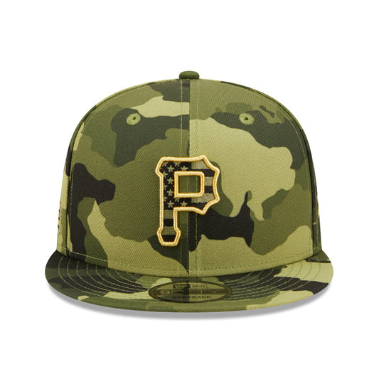 Pittsburgh Pirates New Era 2022 Armed Forces Day 9FIFTY Snapback Adjustable Hat - Camo
