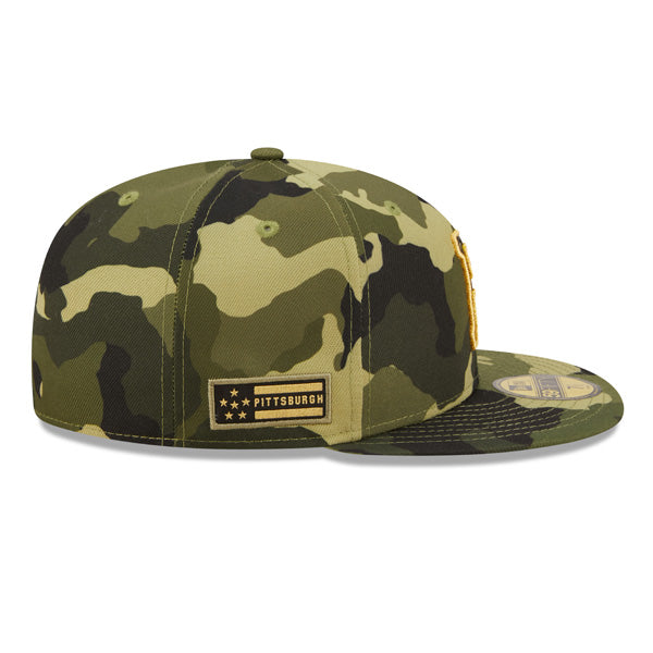 Pittsburgh Pirates New Era 2022 Armed Forces Day On-Field 59FIFTY Fitted Hat - Camo