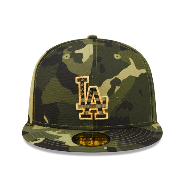 Los Angeles Dodgers New Era 2022 Armed Forces Day On-Field 59FIFTY Fitted Hat - Camo