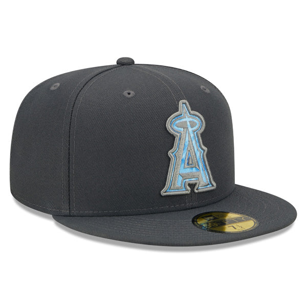 Los Angeles Angels New Era 2022 FATHER'S DAY On-Field 59FIFTY Fitted Hat - Graphite/Sky