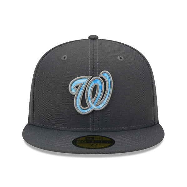 Washington Nationals New Era 2022 FATHER'S DAY 9FIFTY Snapback Adjustable Hat - Graphite/Sky
