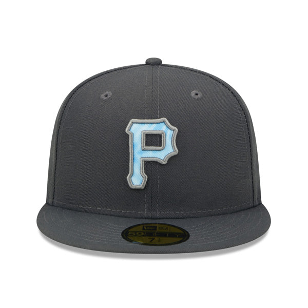 Pittsburgh Pirates New Era 2022 FATHER'S DAY On-Field 59FIFTY Fitted Hat - Graphite/Sky