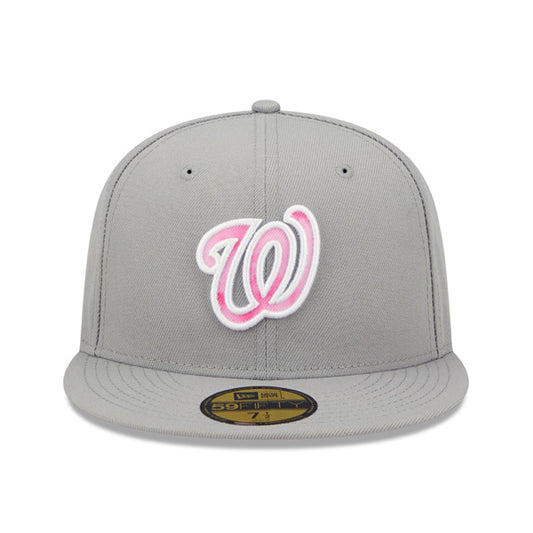 Washington Nationals New Era 2022 Mother's Day On-Field 59FIFTY Fitted Hat - Gray/Pink