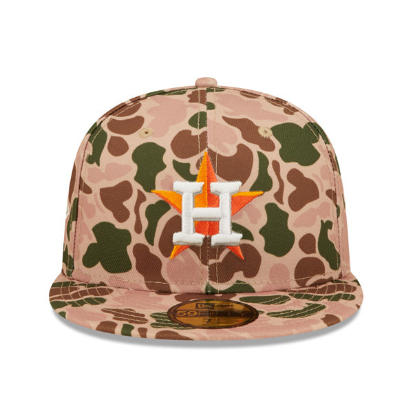 Houston Astros New Era 2017 World Series DUCK CAMO 59Fifty Fitted Hat - Camo Deluxe