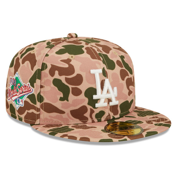 Los Angeles Dodgers New Era 1988 World Series DUCK CAMO 59Fifty Fitted Hat - Camo Deluxe