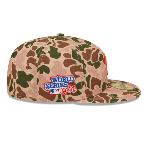 New York Mets New Era 1986 World Series DUCK CAMO 59Fifty Fitted Hat - Camo Deluxe