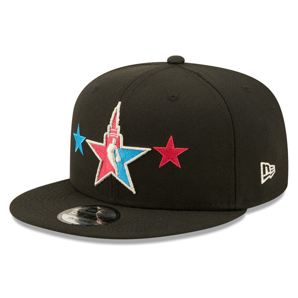 NBA Official New Era 2022 All-Star Game Starry 9FIFTY Snapback Adjustable Hat - Black