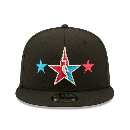 NBA Official New Era 2022 All-Star Game Starry 9FIFTY Snapback Adjustable Hat - Black