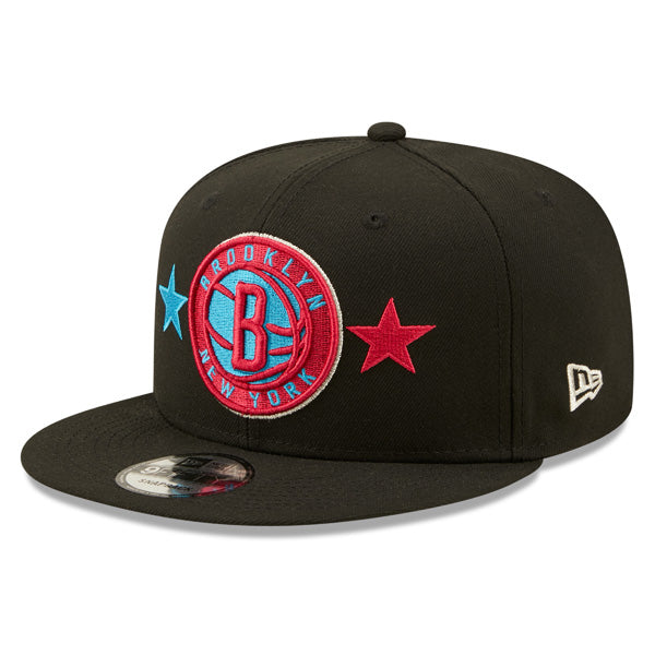 Brooklyn Nets New Era 2022 NBA All-Star Game Starry 9FIFTY Snapback Adjustable Hat - Black