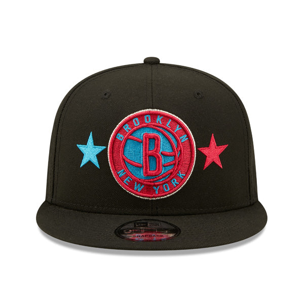 Brooklyn Nets New Era 2022 NBA All-Star Game Starry 9FIFTY Snapback Adjustable Hat - Black