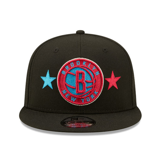Brooklyn Nets New Era 2022 NBA All-Star Game Starry 9FIFTY Snapback Adjustable Hat - Black