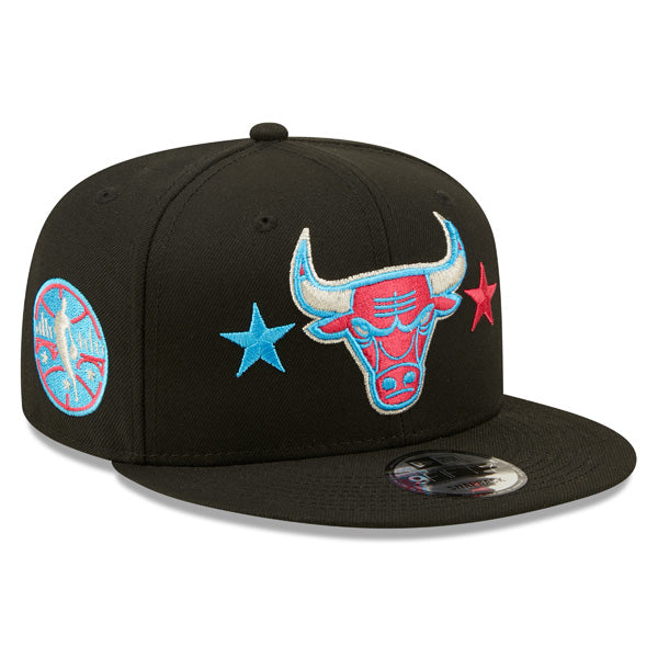 Chicago Bulls New Era 2022 NBA All-Star Game Starry 9FIFTY Snapback Adjustable Hat - Black