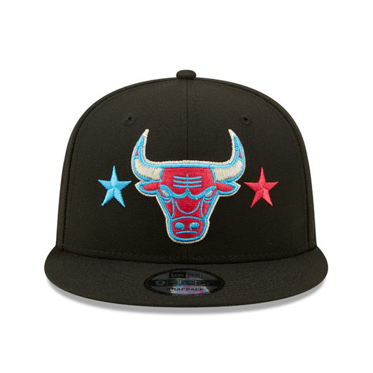 Chicago Bulls New Era 2022 NBA All-Star Game Starry 9FIFTY Snapback Adjustable Hat - Black