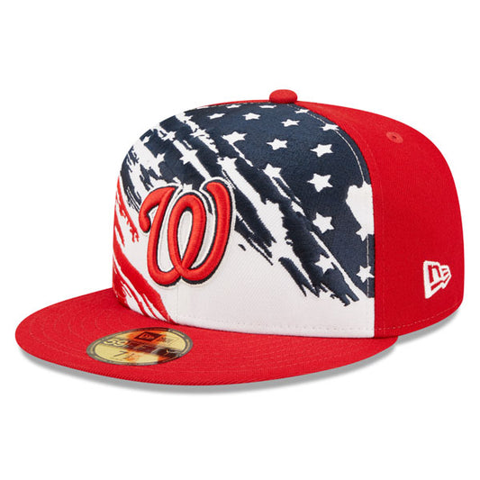 Washington Nationals New Era 4TH OF JULY On-Field 59FIFTY Fitted Hat - Red