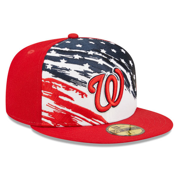 Washington Nationals New Era 4TH OF JULY On-Field 59FIFTY Fitted Hat - Red