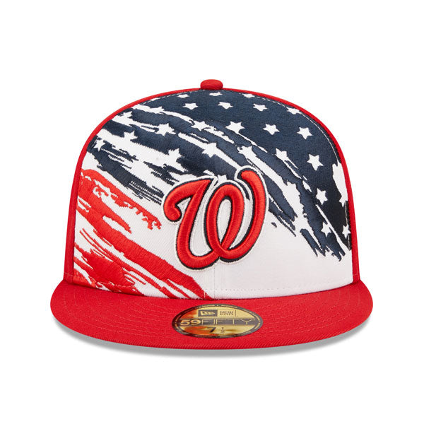 Washington Nationals New Era 4TH OF JULY On-Field 59FIFTY Fitted Hat - Red