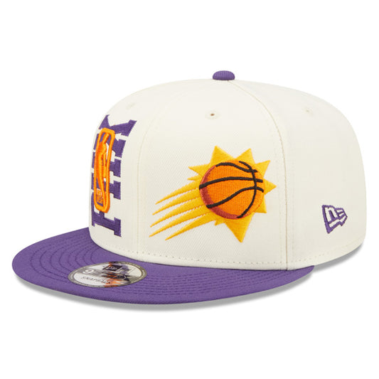 Phoenix Suns New Era 2022 NBA Draft 9FIFTY Snapback Adjustable Hat - Cream/Purple
