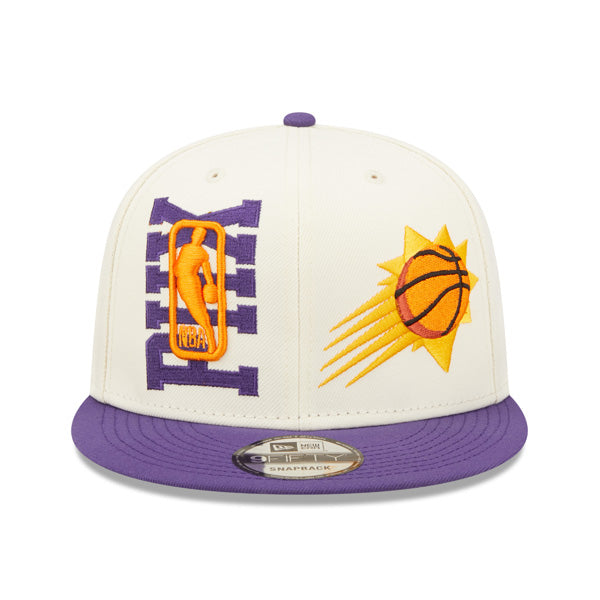 Phoenix Suns New Era 2022 NBA Draft 9FIFTY Snapback Adjustable Hat - Cream/Purple