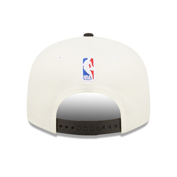 Brooklyn Nets New Era 2022 NBA Draft 9FIFTY Snapback Adjustable Hat - Cream/Black