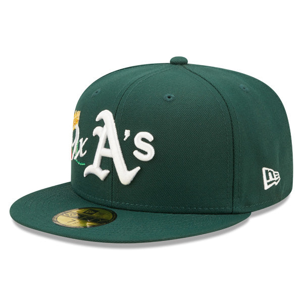 Oakland Athletics 9-Time Champions CROWN CHAMPS Exclusive New Era 59Fifty Fitted Hat - Green