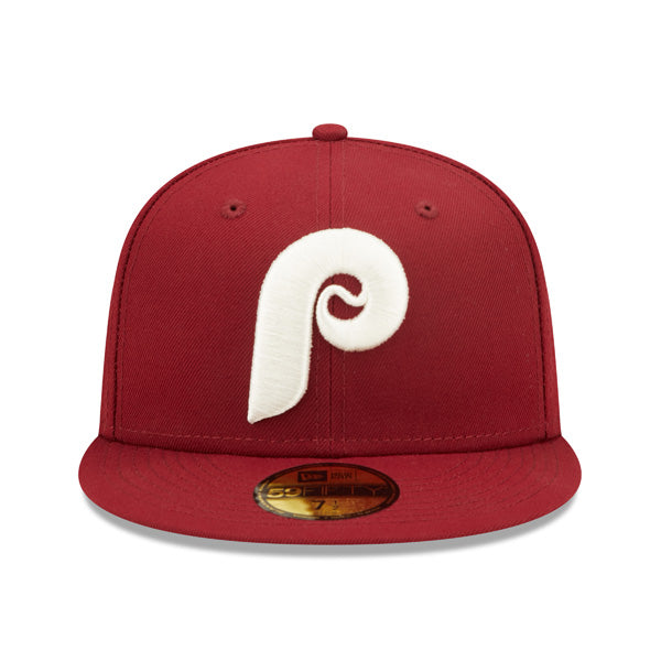 Philadelphia Phillies 1980 WORLD SERIES New Era POP-ALOT 59Fifty Fitted Hat - Maroon/Lavender