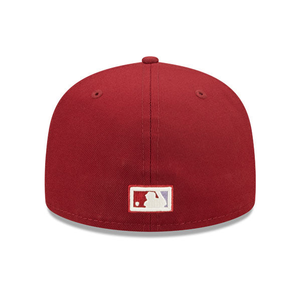 Philadelphia Phillies 1980 WORLD SERIES New Era POP-ALOT 59Fifty Fitted Hat - Maroon/Lavender