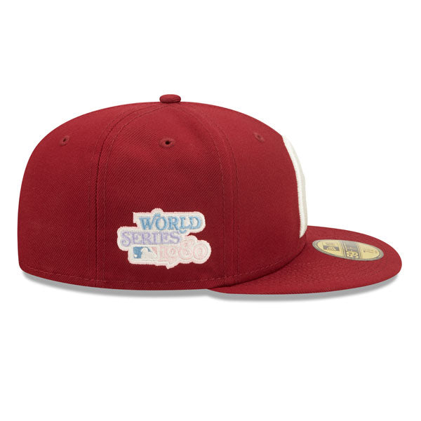 Philadelphia Phillies 1980 WORLD SERIES New Era POP-ALOT 59Fifty Fitted Hat - Maroon/Lavender