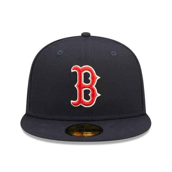 Boston Red Sox 2007 WORLD SERIES New Era POP-ALOT 59Fifty Fitted Hat - Navy/Pink Bottom