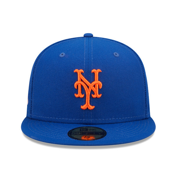 New York Mets 1986 WORLD SERIES New Era POP-ALOT 59Fifty Fitted Hat - Royal/Sky Bottom