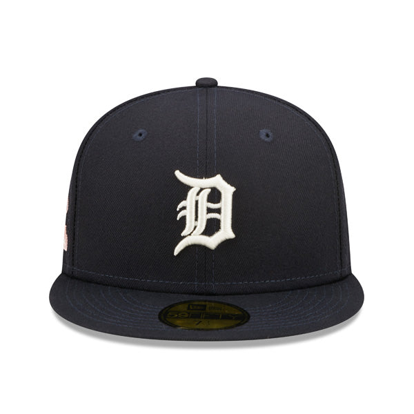 Detroit Tigers 1984 WORLD SERIES New Era POP-ALOT 59Fifty Fitted Hat - Navy/Sky Bottom