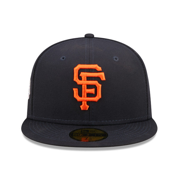 San Francisco Giants 2012 WORLD SERIES New Era POP-ALOT 59Fifty Fitted Hat - Navy/Pink Bottom