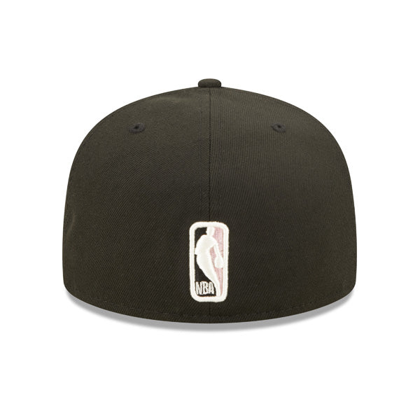 Chicago Bulls 6-TIME NBA CHAMPIONS Exclusive New Era 59Fifty Fitted Hat - Black/Pink Bottom