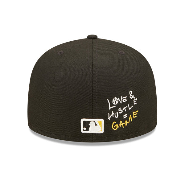 Pittsburgh Pirates 76th WORLD SERIES 1979 Exclusive TEAM HEARTS New Era Fitted 59Fifty MLB Hat -Black