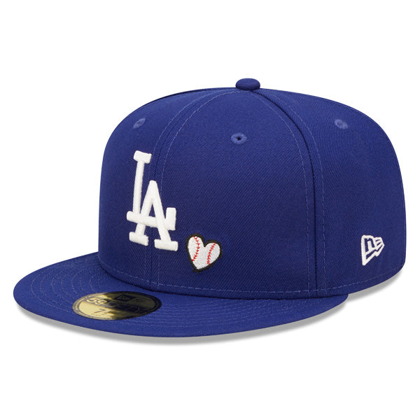 Los Angeles 1988 WORLD SERIES Exclusive TEAM HEARTS New Era Fitted 59Fifty MLB Hat - Royal