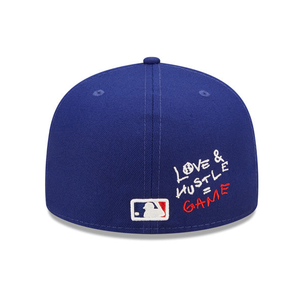 Los Angeles 1988 WORLD SERIES Exclusive TEAM HEARTS New Era Fitted 59Fifty MLB Hat - Royal