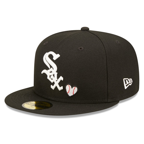 Chicago White Sox 2005 WORLD SERIES Exclusive TEAM HEARTS New Era Fitted 59Fifty MLB Hat -Black