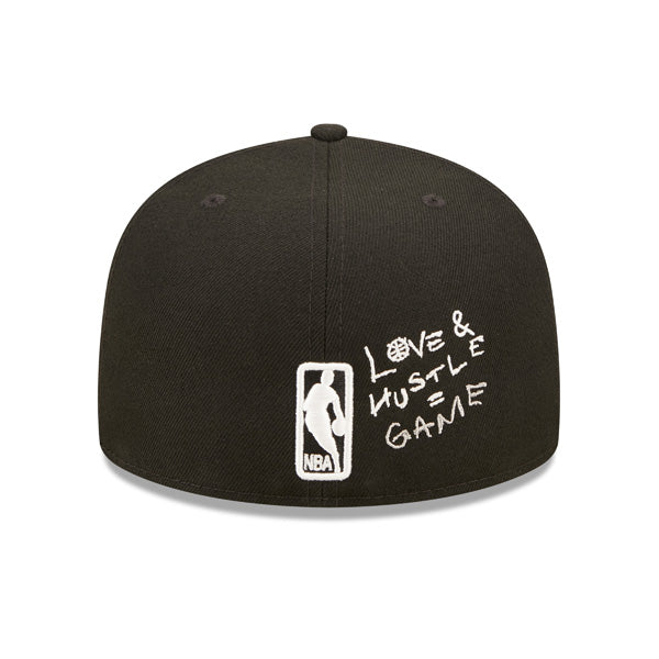 Brooklyn Nets TEAM HEARTS Exclusive New Era Fitted 59Fifty NBA Hat - Black