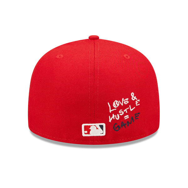 Washington Nationals 2019 WORLD SERIES Exclusive TEAM HEARTS New Era Fitted 59Fifty MLB Hat - Red