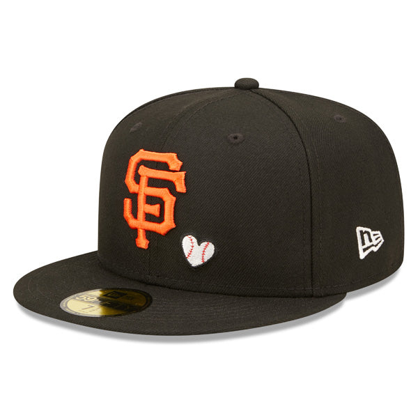San Francisco Giants 2012 WORLD SERIES Exclusive TEAM HEARTS New Era Fitted 59Fifty MLB Hat - Black