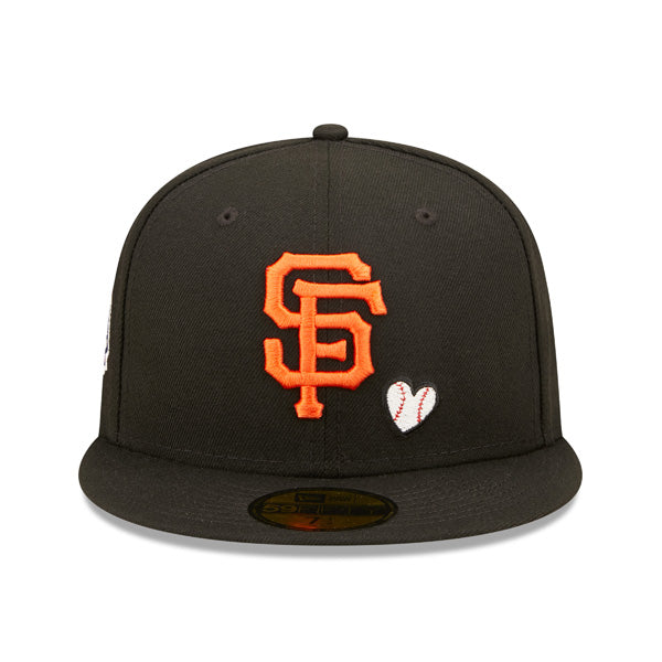 San Francisco Giants 2012 WORLD SERIES Exclusive TEAM HEARTS New Era Fitted 59Fifty MLB Hat - Black