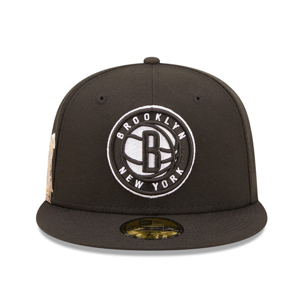 Brooklyn Nets New Era Exclusive CLOUD ICON 59Fifty Fitted Hat - Black