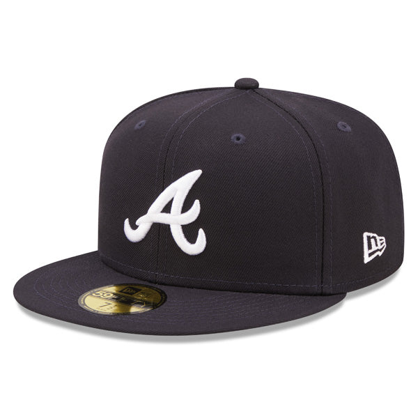 Atlanta Braves New Era Exclusive CLOUD ICON 59Fifty Fitted Hat - Navy