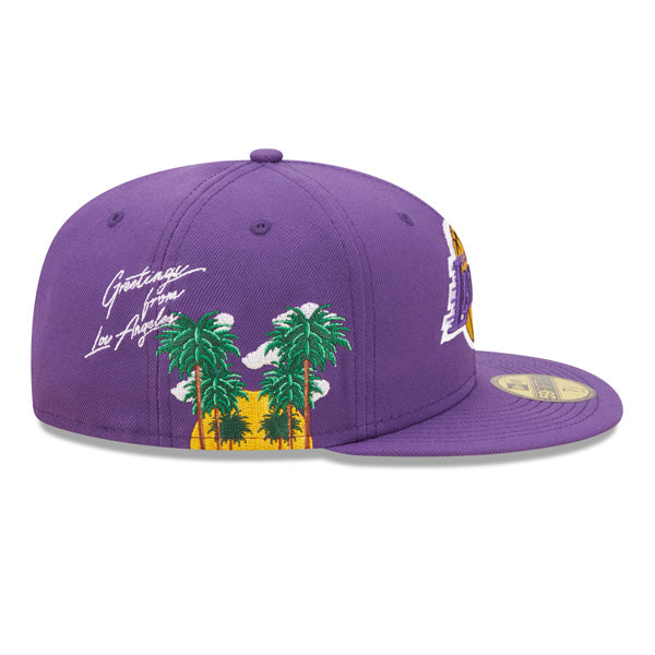 Los Angeles Lakers New Era Exclusive CLOUD ICON 59Fifty Fitted Hat - Purple